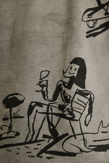 Camiseta tejido lavado dibujos | Desigual