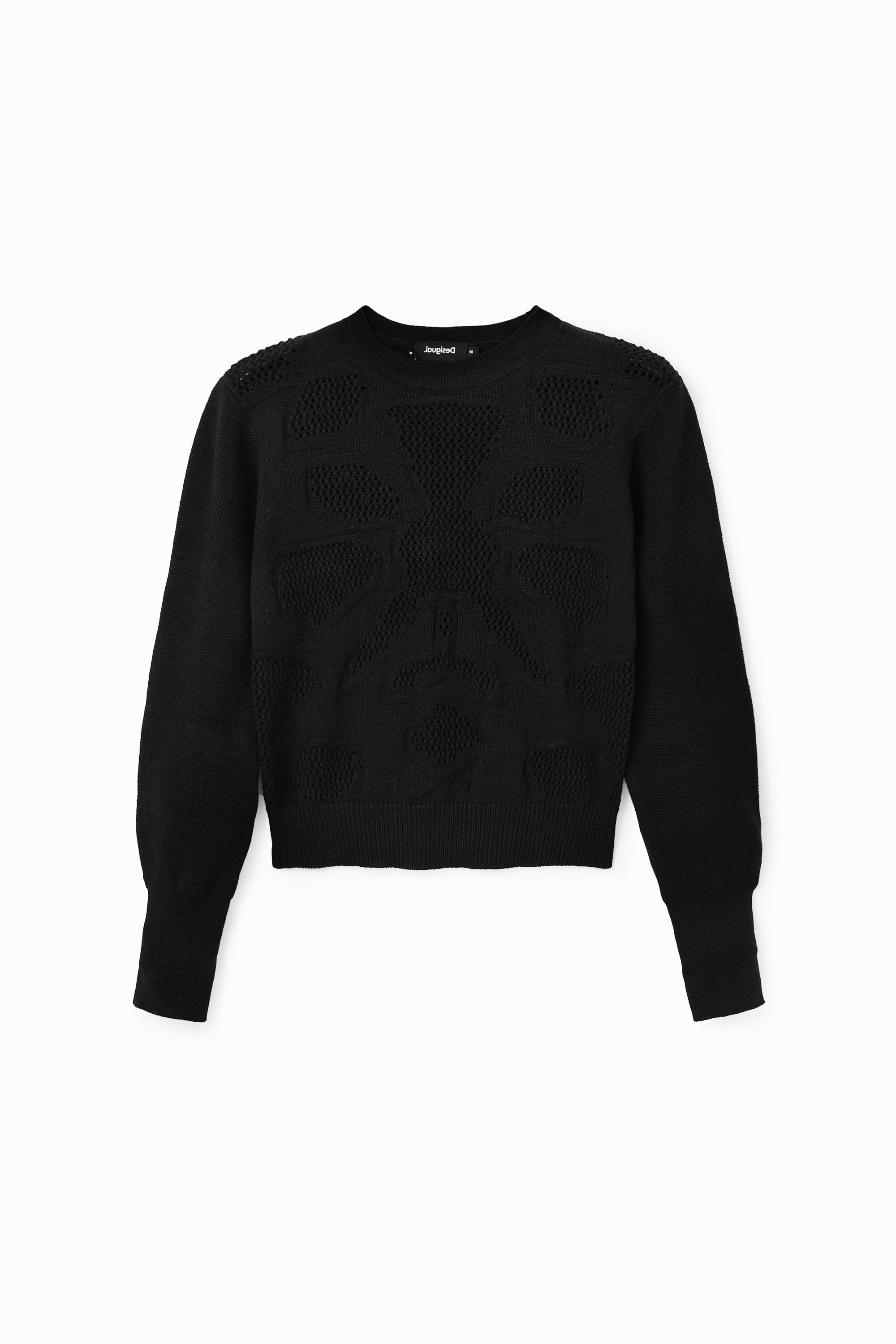 Pullover Aussparungen Blume