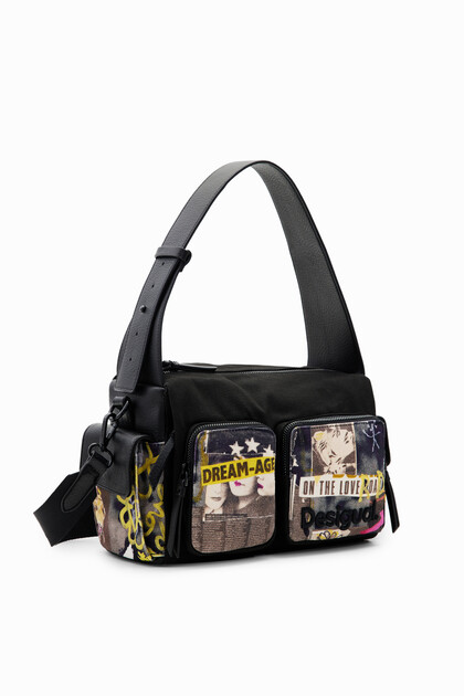 Large canvas newspaper bag