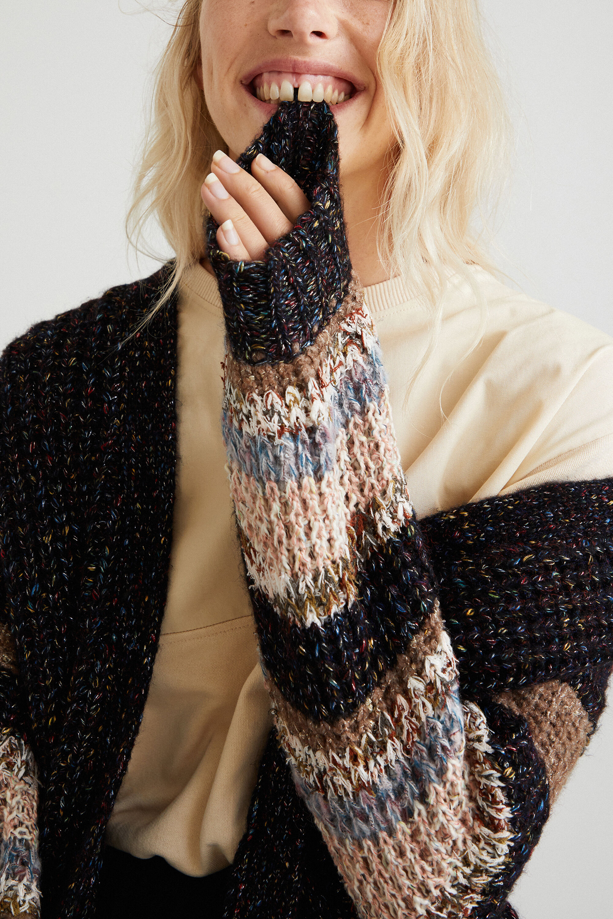 chunky knit jacket