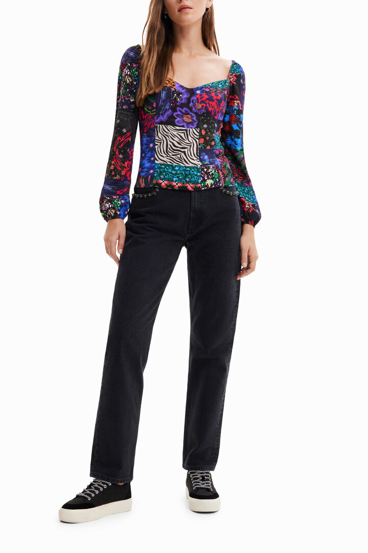 Blusa corsé patch | Desigual