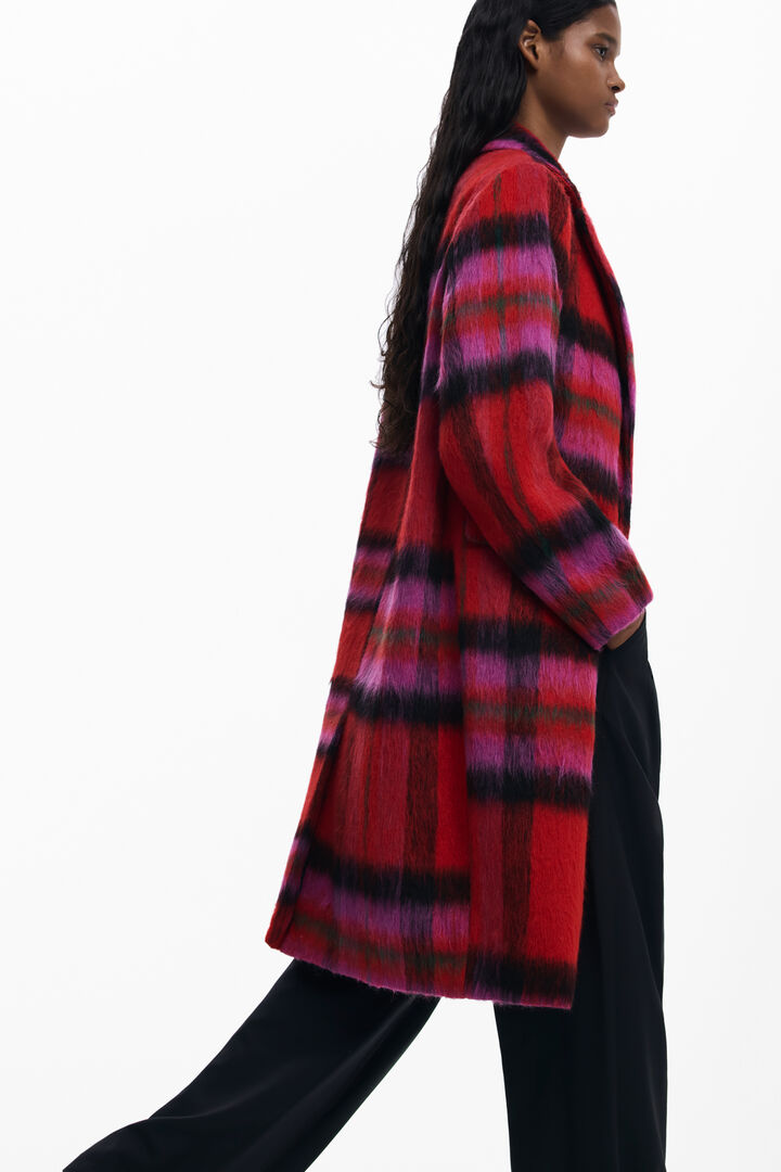 Roter Tartanmantel | Desigual