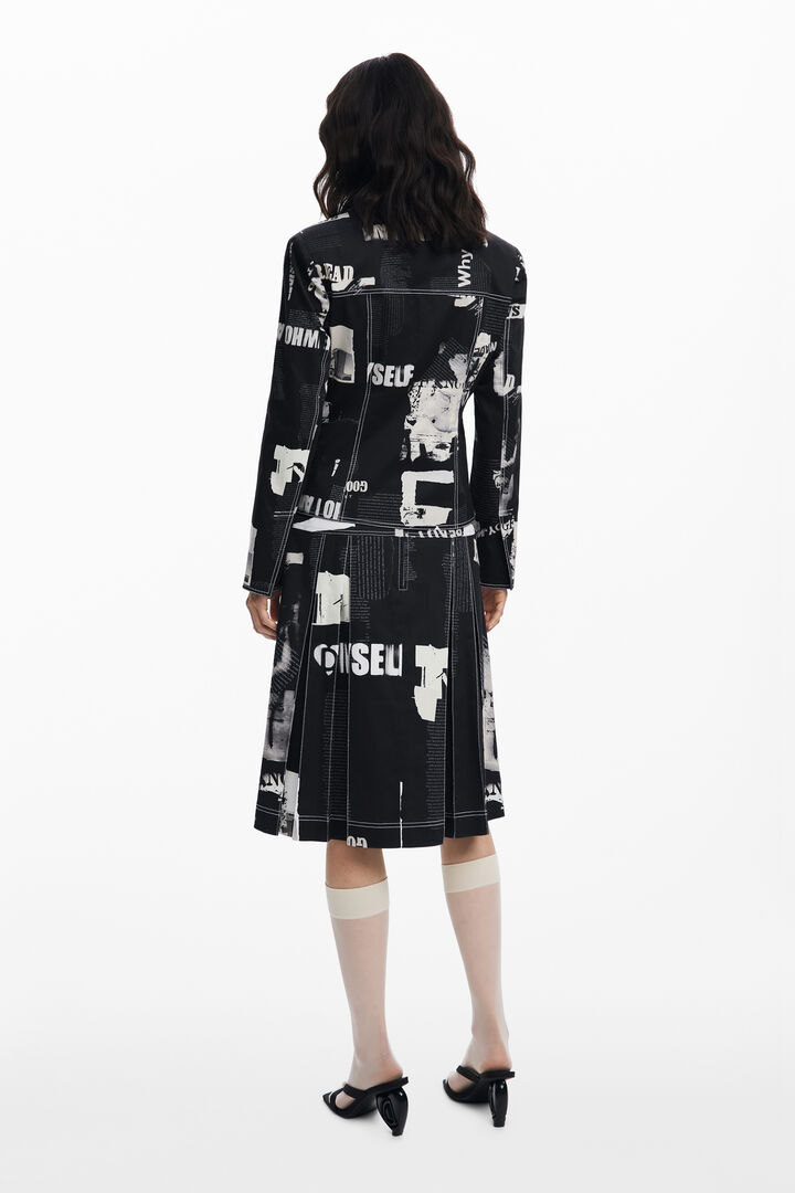 Zeitungsblazer mit Reißverschluss | Desigual