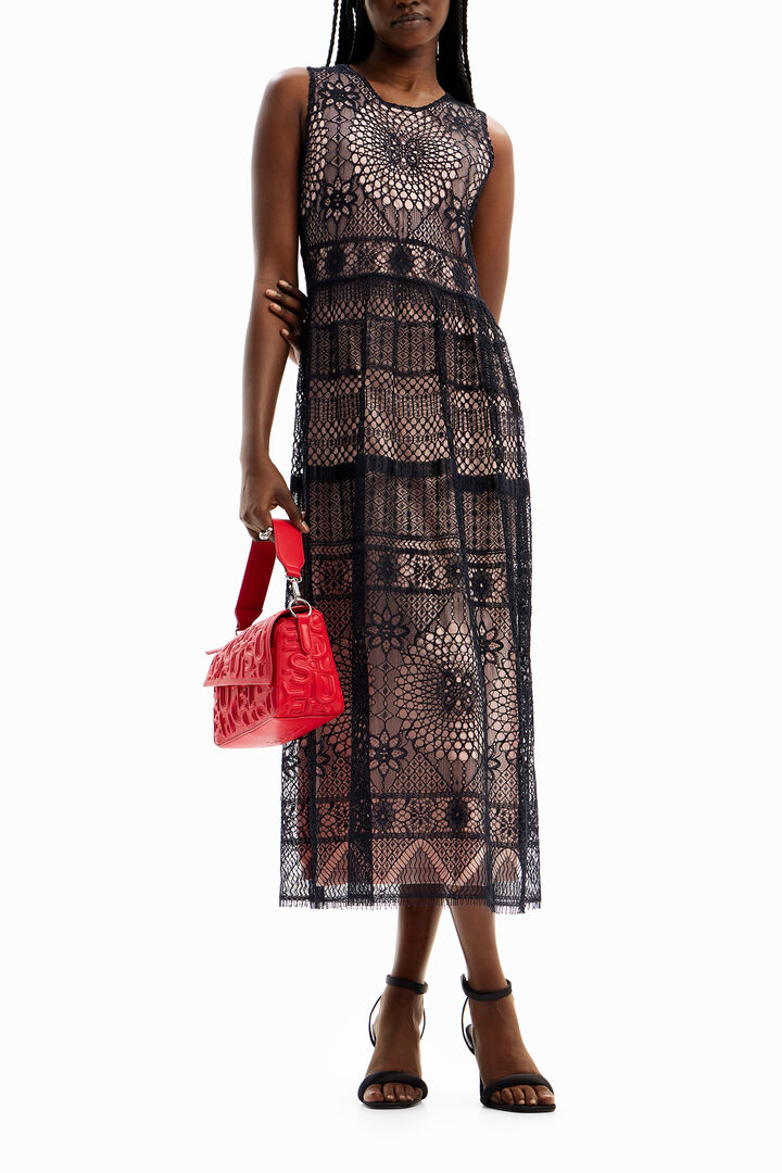 M. Christian Lacroix lace midi dress | Desigual