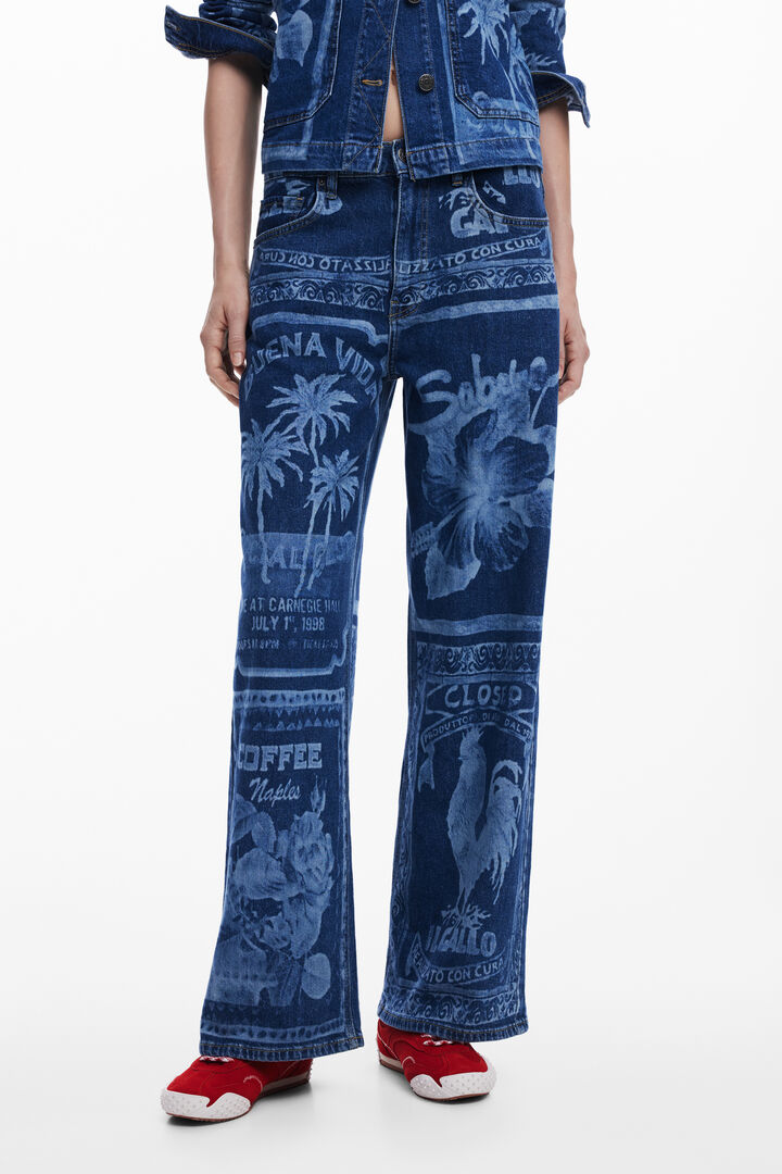 Pantalón vaquero postales | Desigual