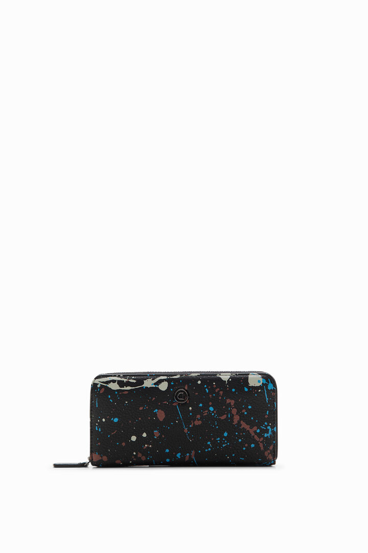 Längliches Portemonnaie mit Farbklecksen | Desigual