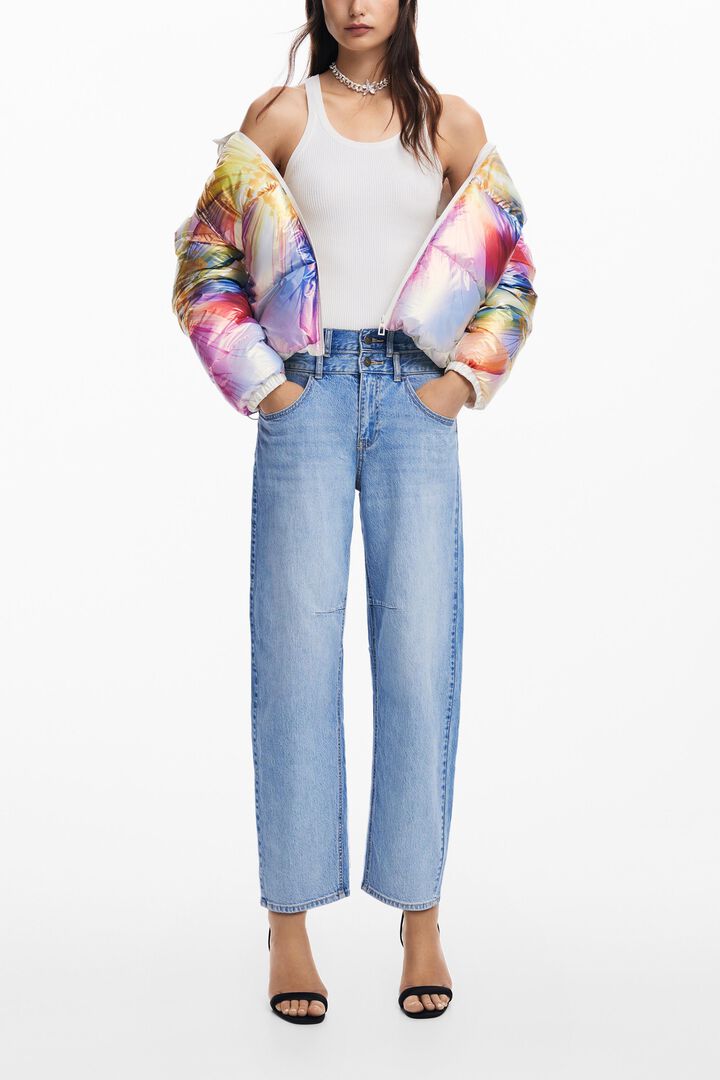 Gewatteerde bloemenjas | Desigual