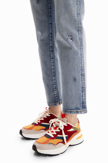 Patchwork running sneakers | Desigual