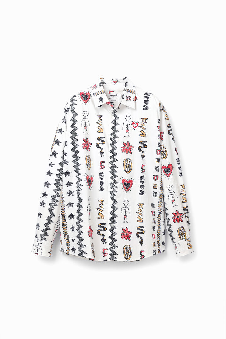Oversize "Viva la vida" shirt | Desigual