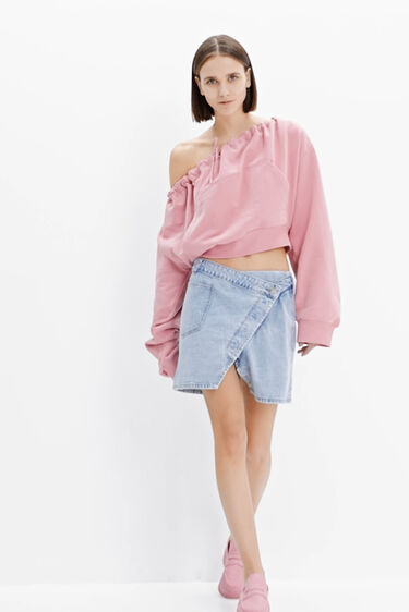 Minifalda vaquera cruzada Maitrepierre | Desigual