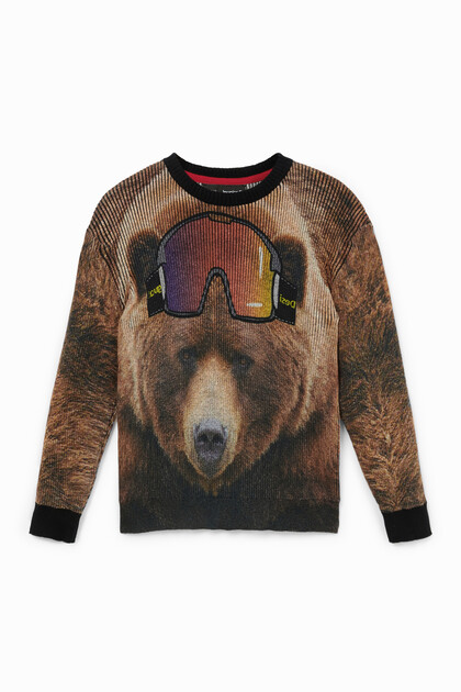 Tricot jumper all over print