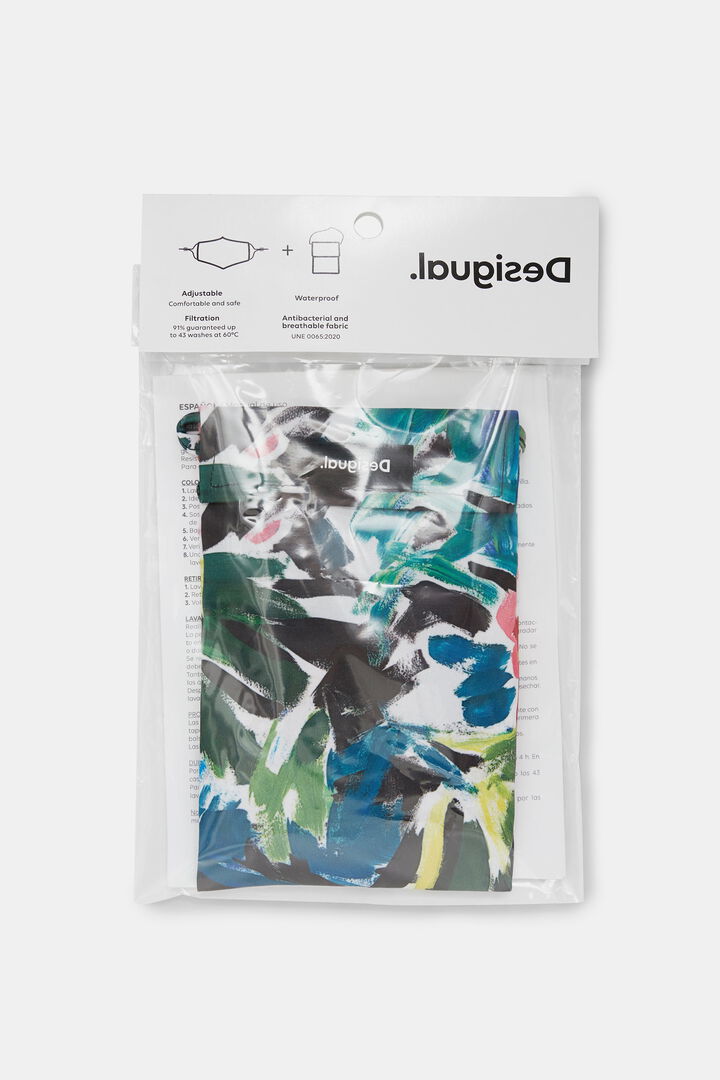 Masque réversible arty + housse | Desigual