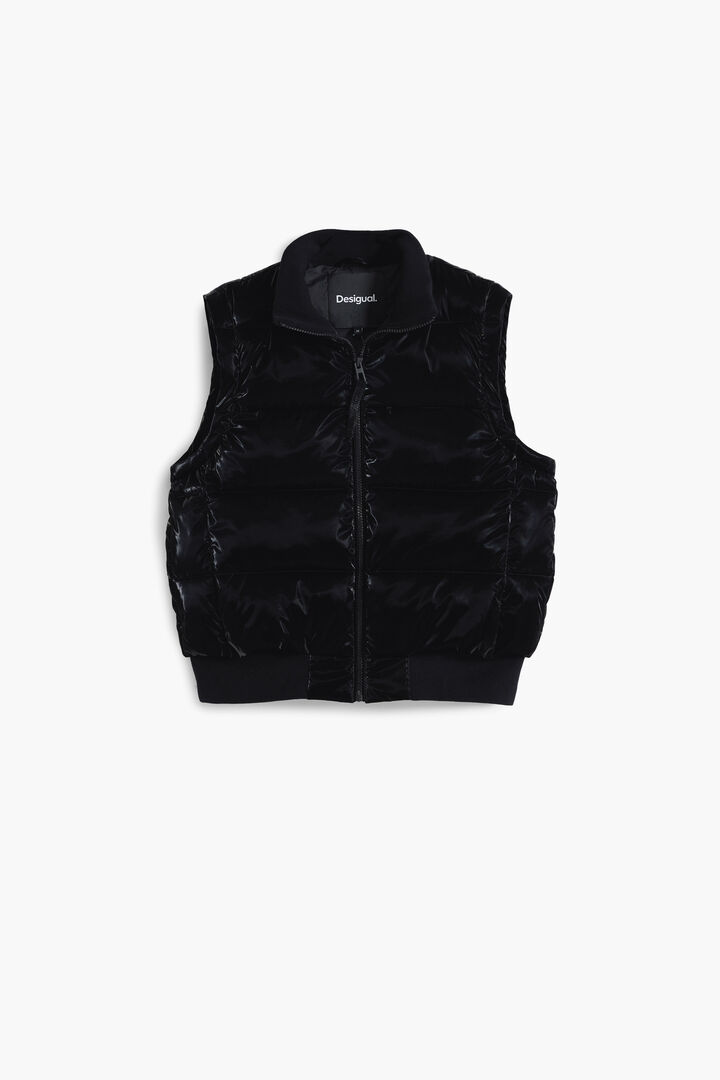 Shiny convertible padded jacket | Desigual