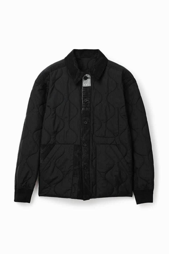 Patchwork quilted overshirt