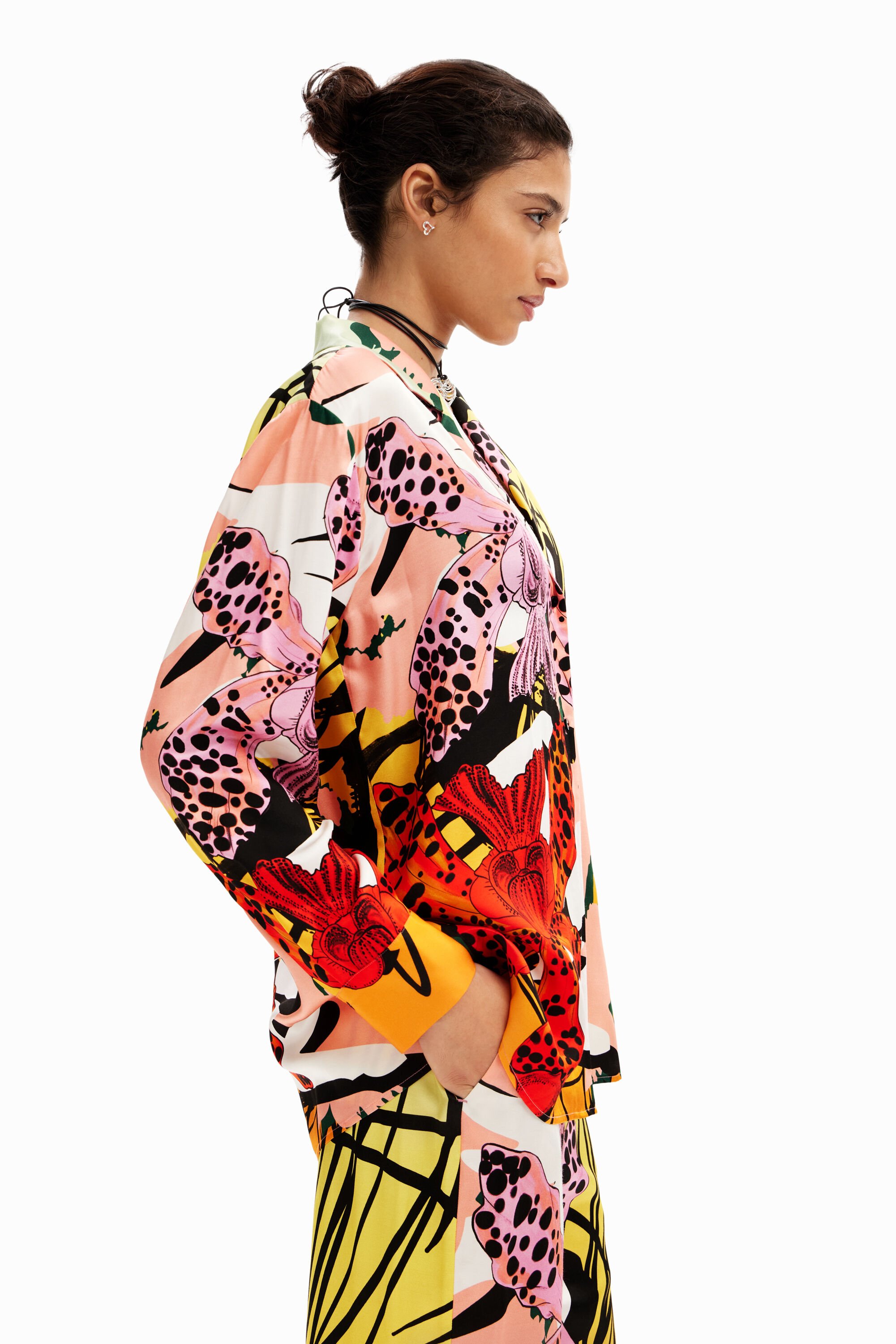 M. Christian Lacroix orchid shirt - MATERIAL FINISHES - M