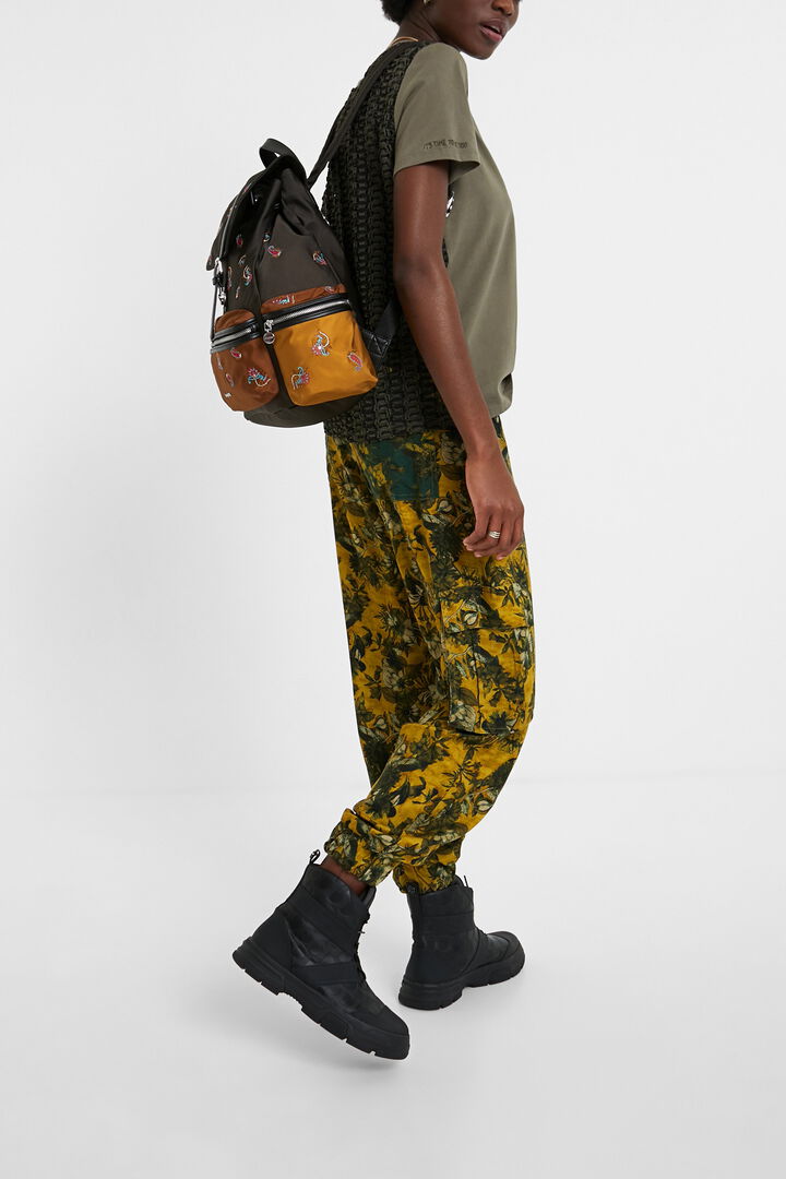 Floral cargo trousers | Desigual