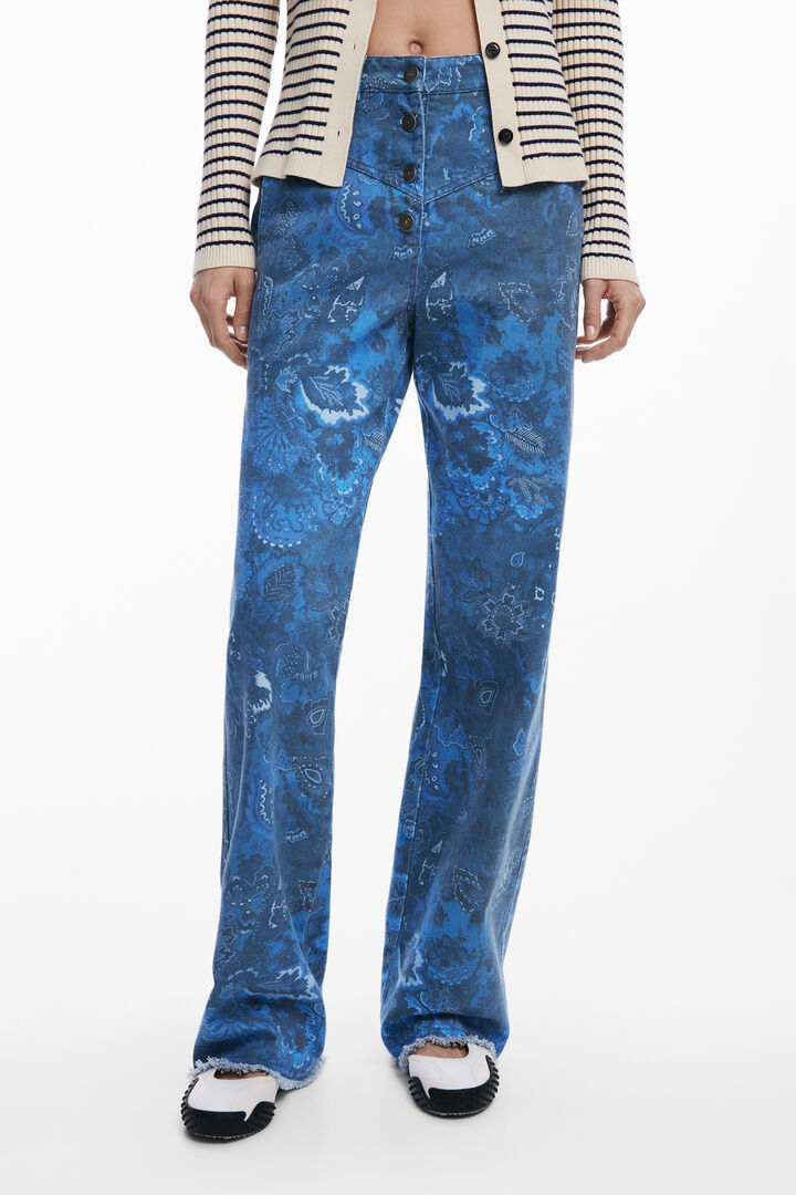 Paisley twill trousers | Desigual