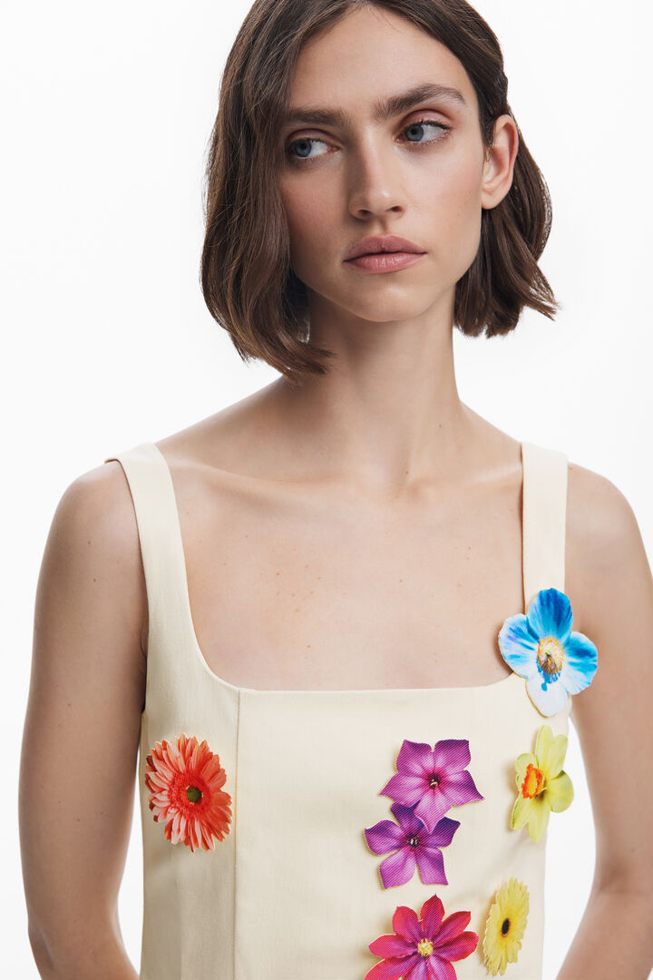 Tyler McGillivary floral panel dress | Desigual