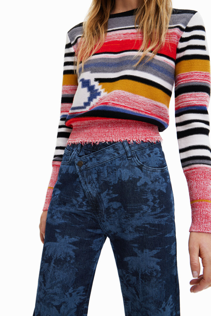 Vaqueros Boyfriend twisted palmeras | Desigual