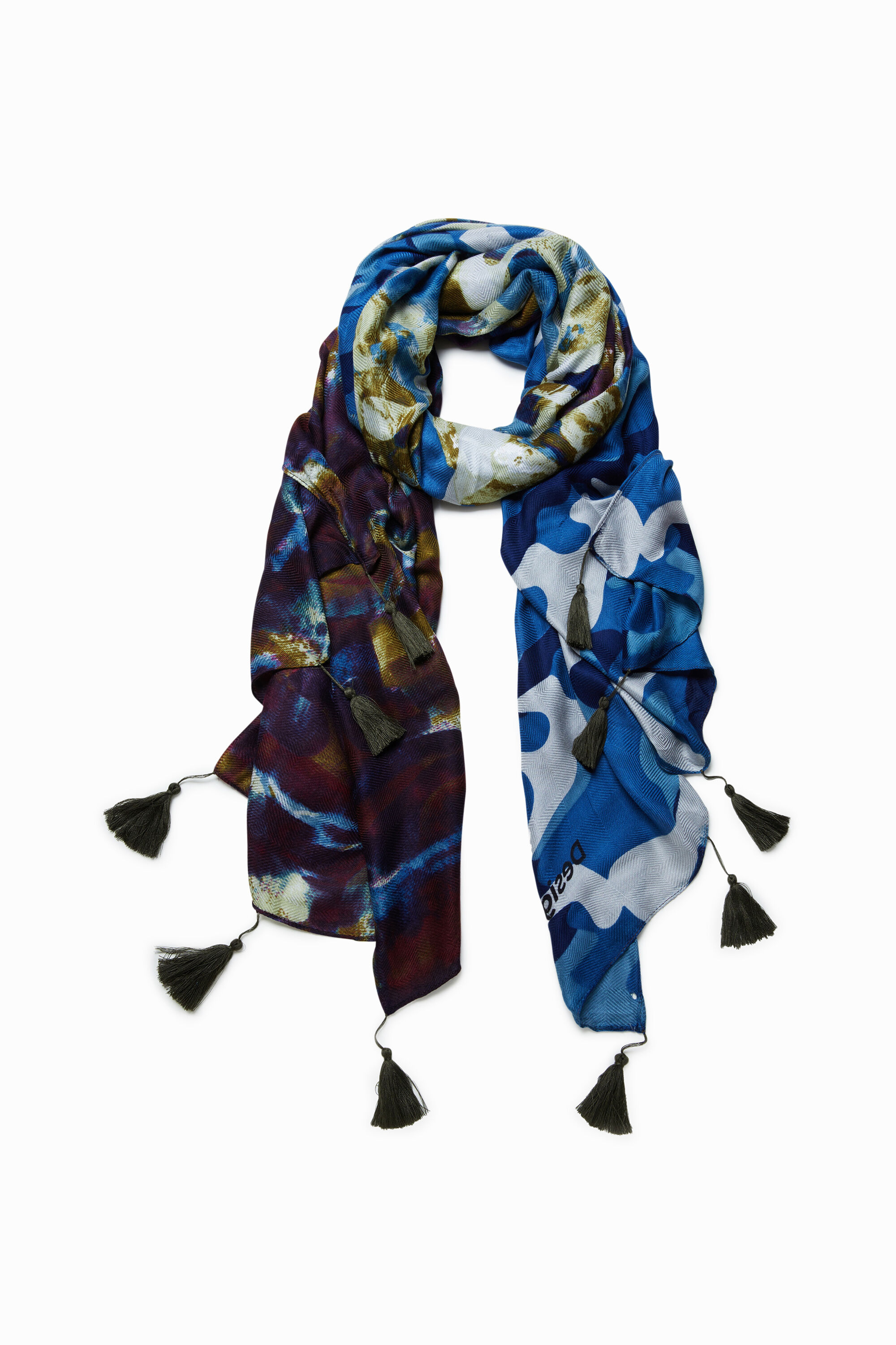 Camoflower rectangular foulard