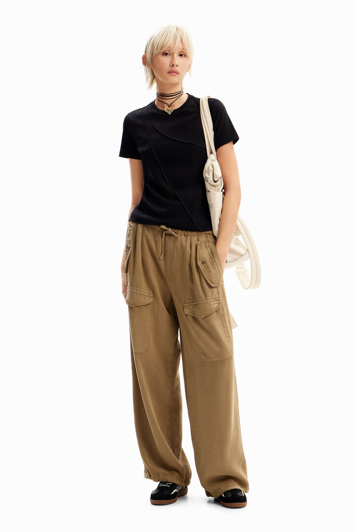 Samarreta patch canalé | Desigual