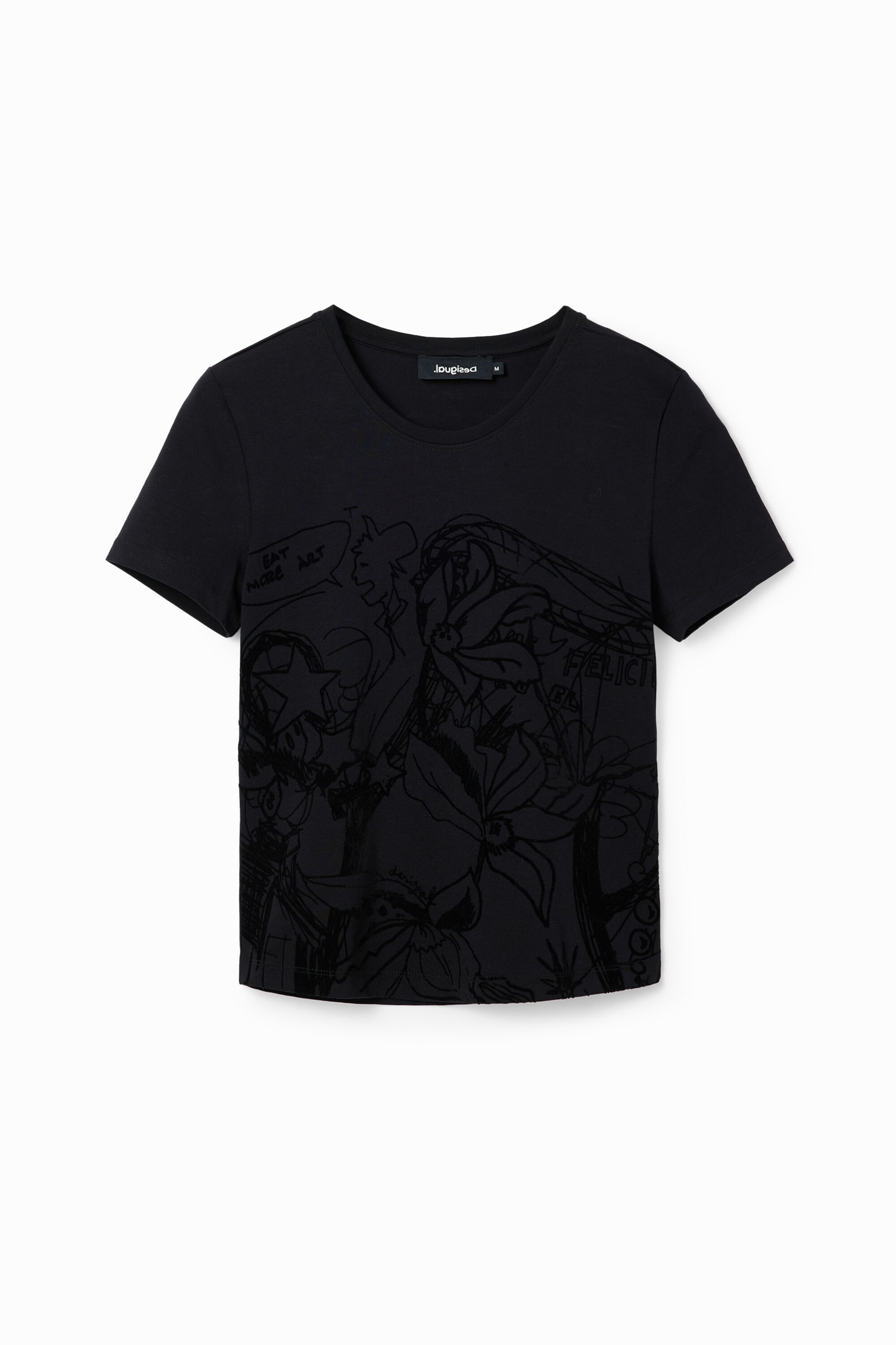 Embossed illustration T-shirt