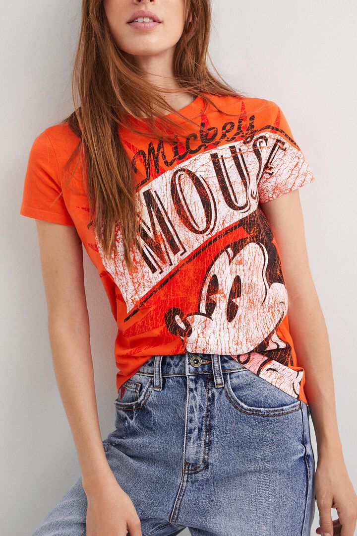 Rotes Shirt mit Micky | Desigual