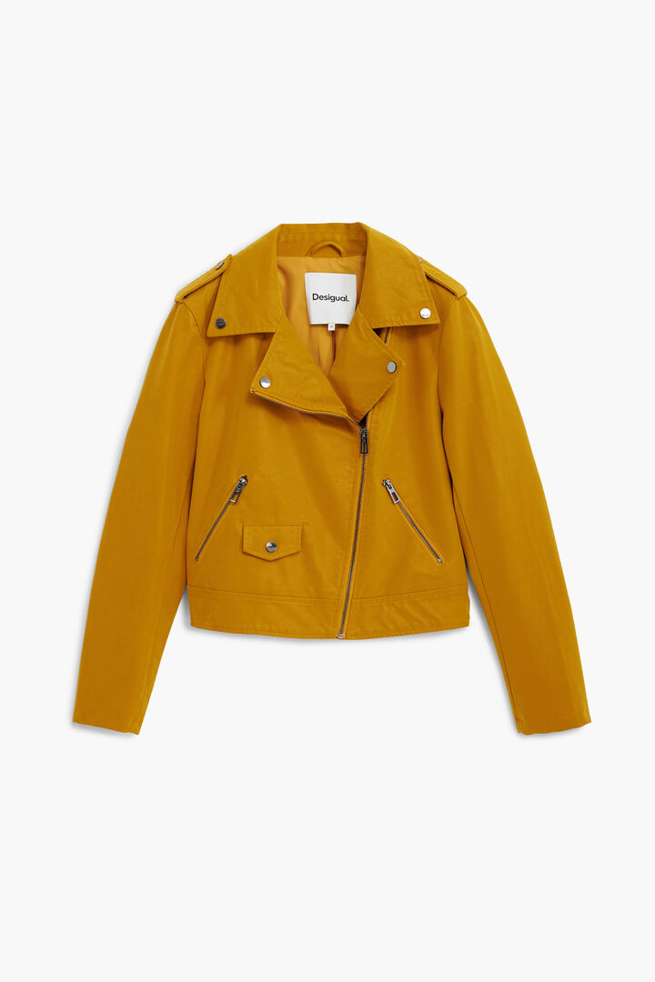 Faux leather biker jacket | Desigual