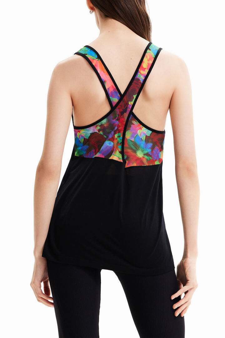 Sport floral vest top | Desigual