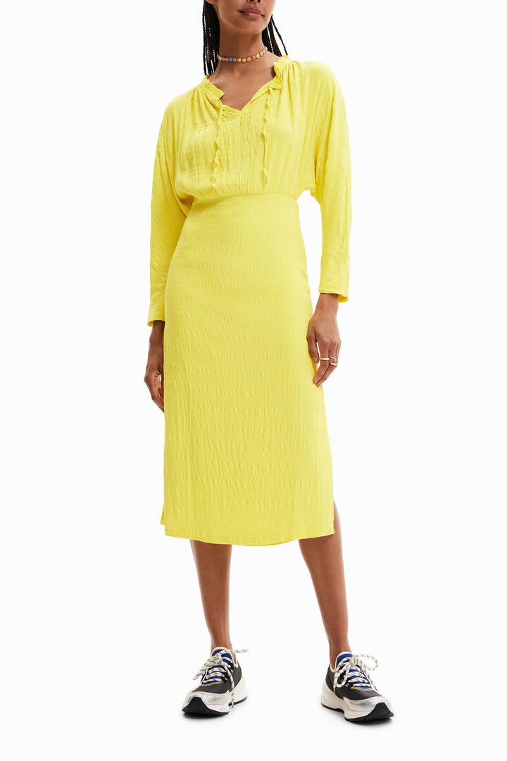 Textured midi dress | Desigual