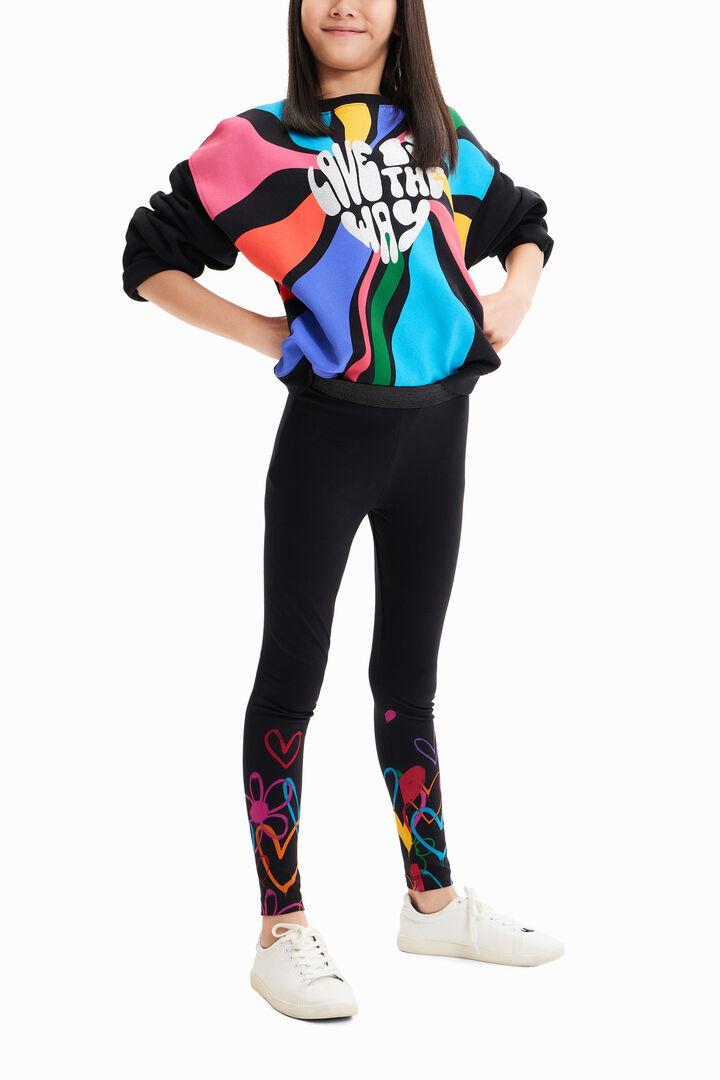 Leggings largos corazones | Desigual