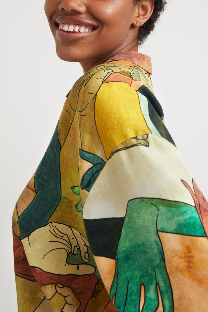 Camisa corta oversize tencel | Desigual