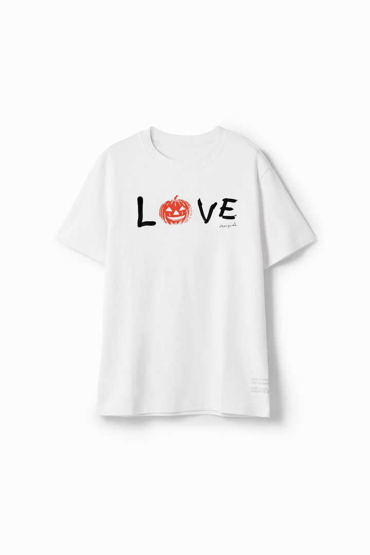 T-shirt met Love en pompoen | Desigual