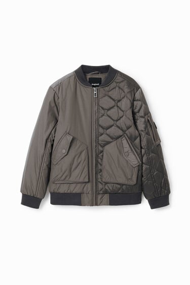 Quilted patch jacket | Desigual