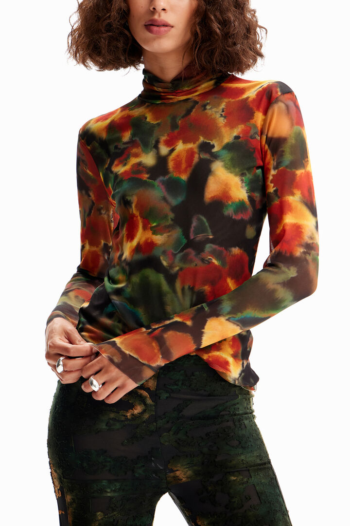 Watercolour tulle T-shirt | Desigual