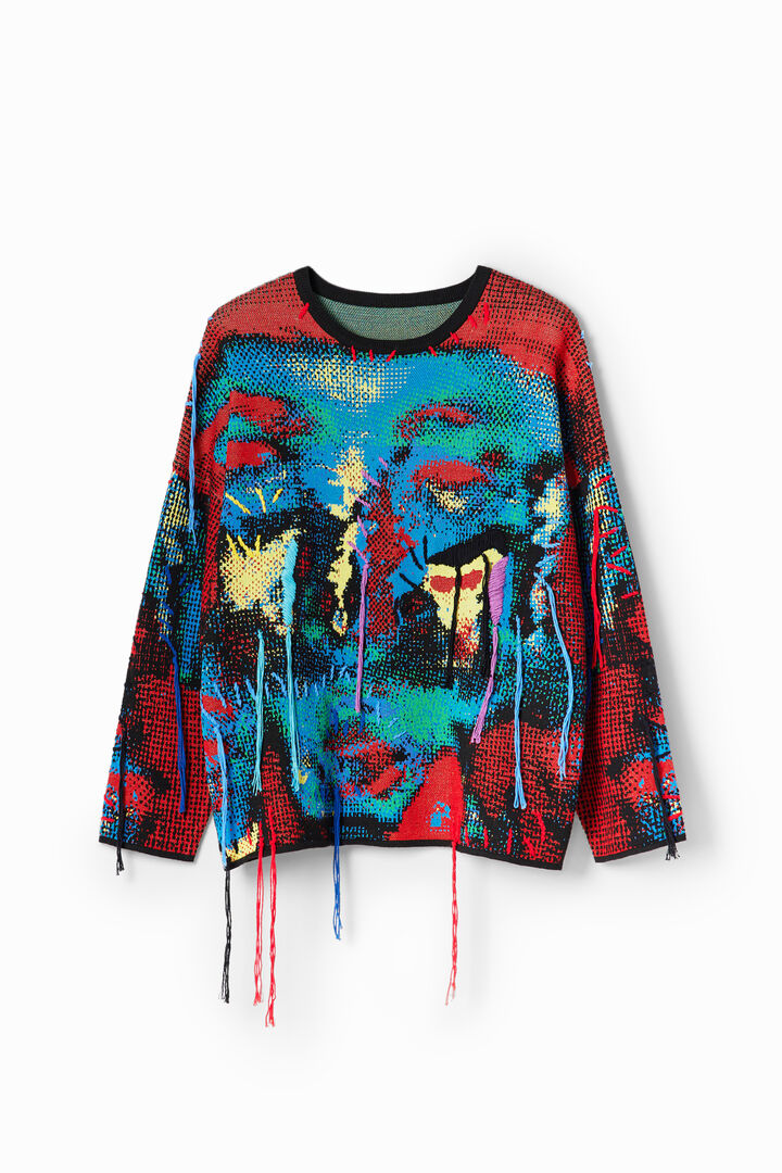 Jersey oversize jacquard María Escoté | Desigual