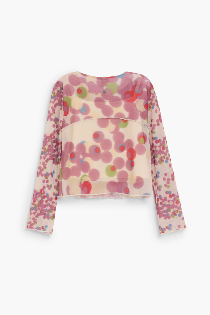 Long-sleeve floral T-shirt