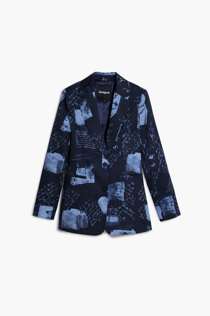 Blazer estampado Collage | Desigual