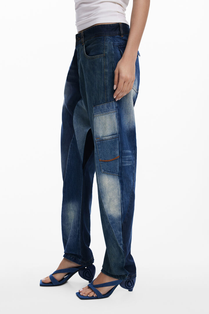 Baggy patch jeans | Desigual
