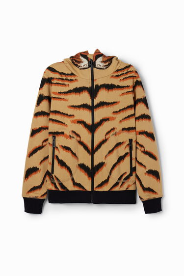 Sweater Kapuze Tiger | Desigual
