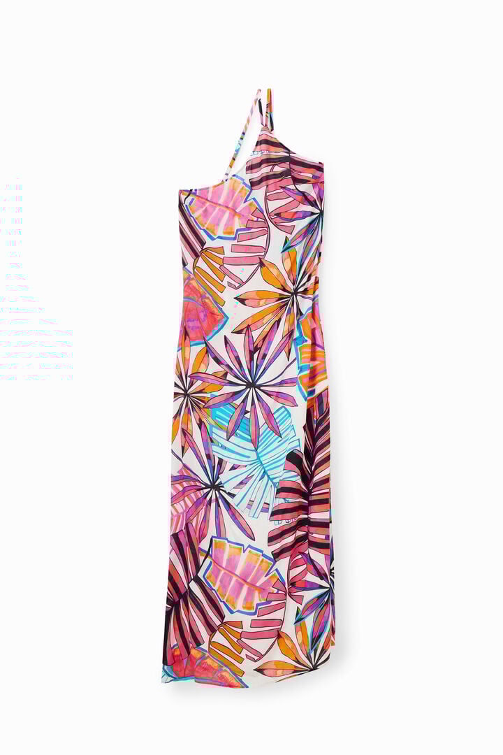 Tropical asymmetric midi dress | Desigual
