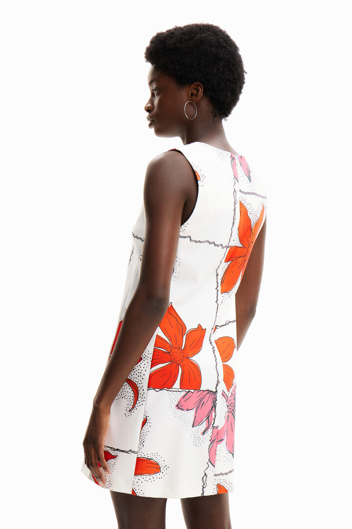 Floral mini pinafore dress | Desigual