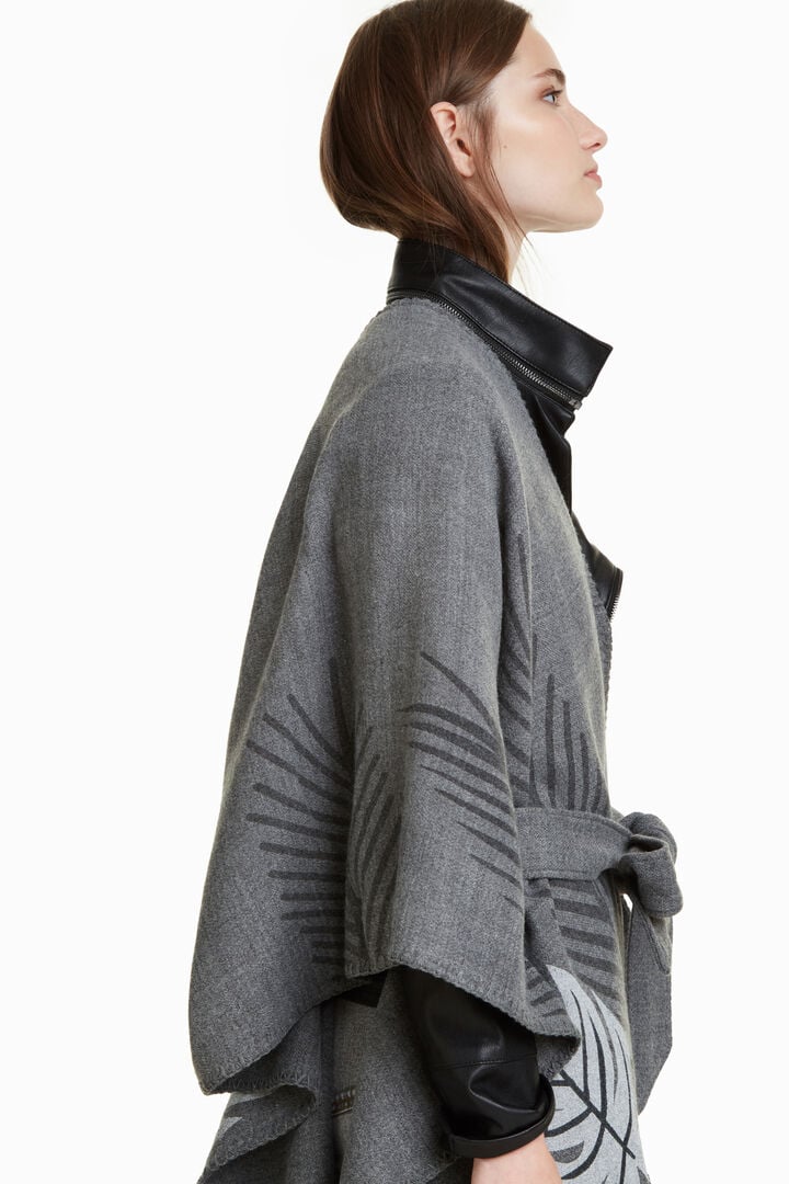 Open front jacket with belt | Desigual