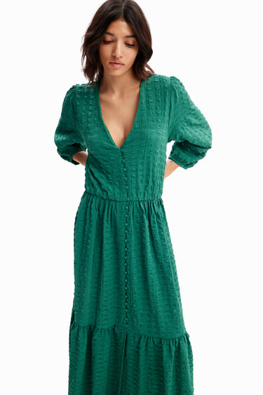 Vestit llarg textura | Desigual
