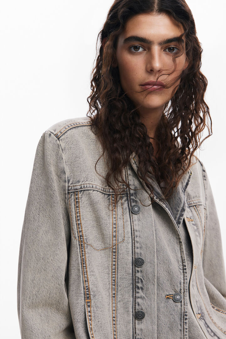 Blazer denim desgastado | Desigual