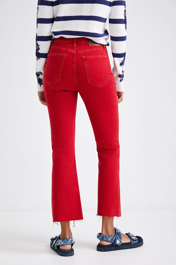 Flared ankle grazer trousers | Desigual