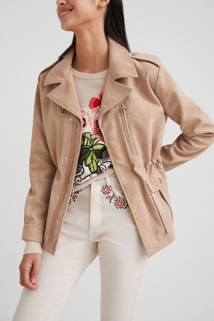 Chaqueta recta bolsillos | Desigual