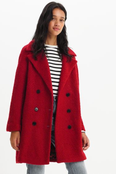 Manteau droit laine | Desigual