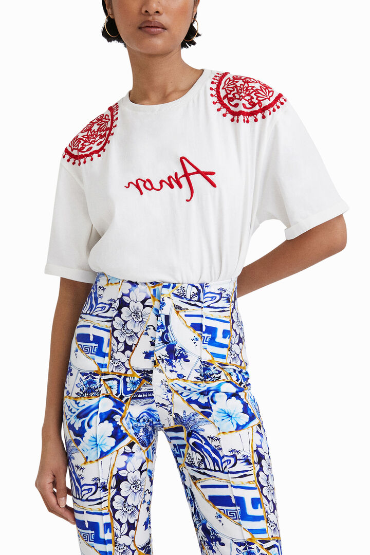 Pantalón slim estampado Stella Jean | Desigual