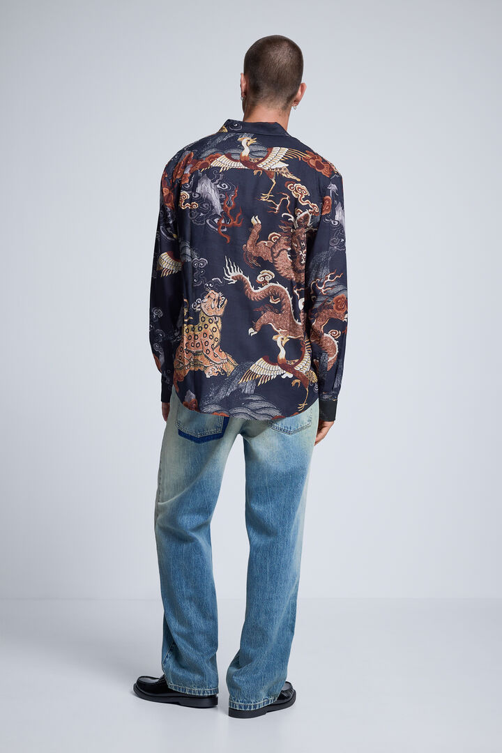 Printed Long-Sleeve Shirt